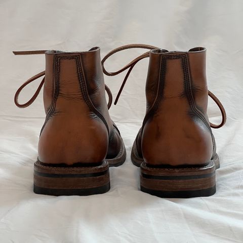 Oak Street Bootmakers Cap-toe Field Boot in Tempesti Brown Overdye Camello Asportabile