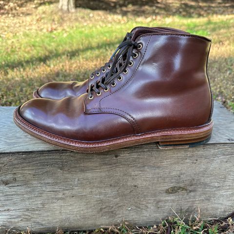 Alden Plain Toe Boot in Horween Color 2 Shell Cordovan