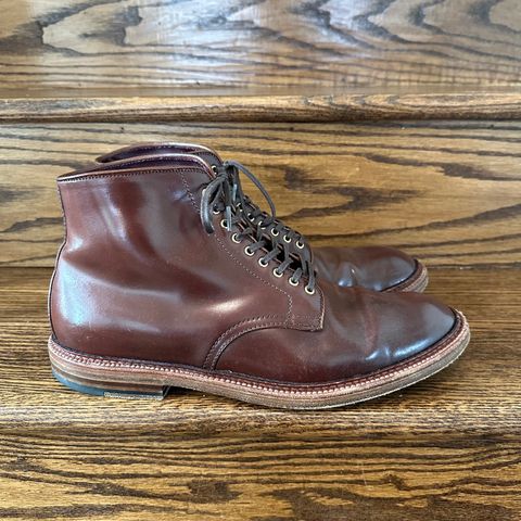 Alden Plain Toe Boot in Horween Color 2 Shell Cordovan