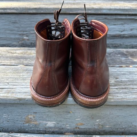 Alden Plain Toe Boot in Horween Color 2 Shell Cordovan