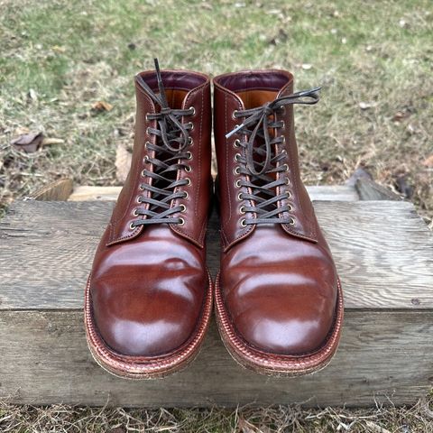 Alden Plain Toe Boot in Horween Color 2 Shell Cordovan