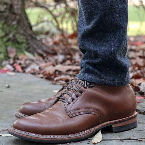 White's Stevens (Plain Toe) in Horween British Tan Chromexcel