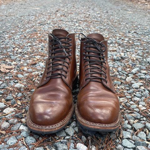 View photo of White's Stevens (Plain Toe) in Horween British Tan Chromexcel