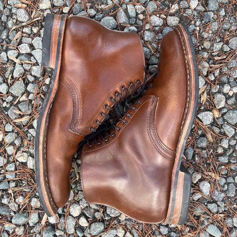 View photo of White's Stevens (Plain Toe) in Horween British Tan Chromexcel