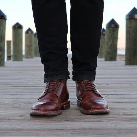 View photo of White's Stevens (Plain Toe) in Horween British Tan Chromexcel