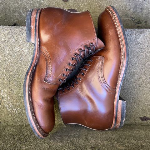 View photo of White's Stevens (Plain Toe) in Horween British Tan Chromexcel