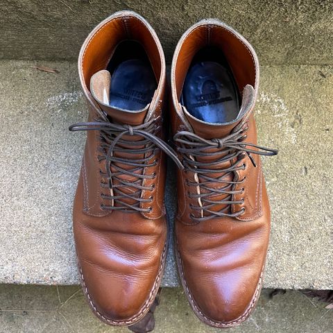 View photo of White's Stevens (Plain Toe) in Horween British Tan Chromexcel