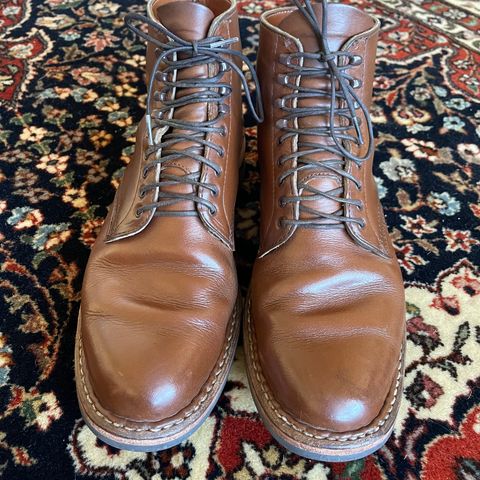 View photo of White's Stevens (Plain Toe) in Horween British Tan Chromexcel