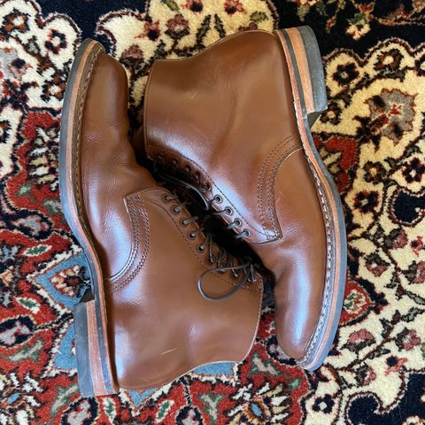 View photo of White's Stevens (Plain Toe) in Horween British Tan Chromexcel