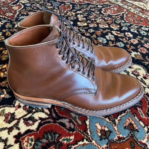 View photo of White's Stevens (Plain Toe) in Horween British Tan Chromexcel