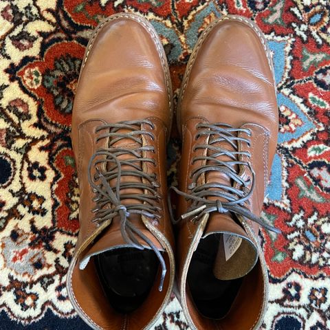 View photo of White's Stevens (Plain Toe) in Horween British Tan Chromexcel