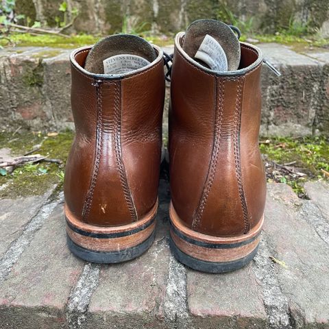 View photo of White's Stevens (Plain Toe) in Horween British Tan Chromexcel