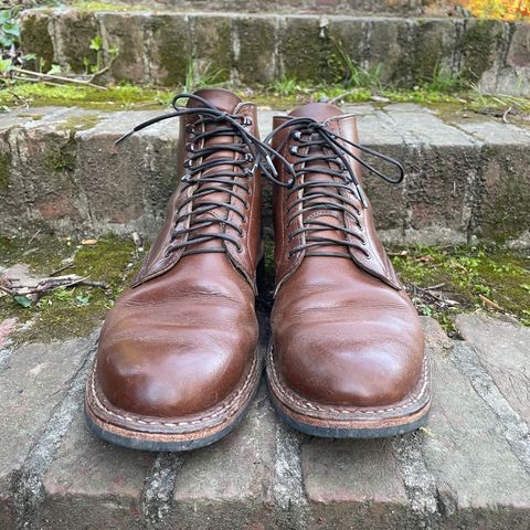 View photo of White's Stevens (Plain Toe) in Horween British Tan Chromexcel