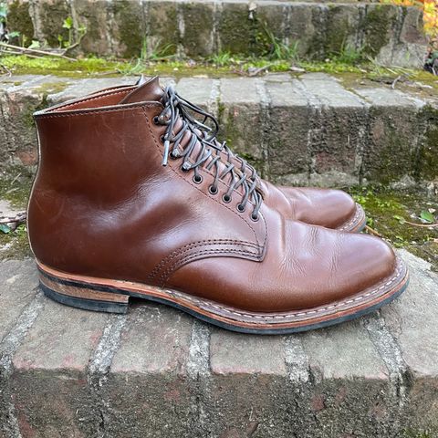 View photo of White's Stevens (Plain Toe) in Horween British Tan Chromexcel