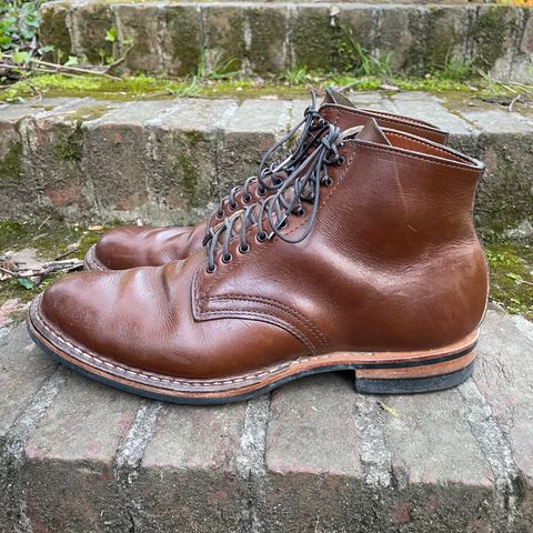 View photo of White's Stevens (Plain Toe) in Horween British Tan Chromexcel