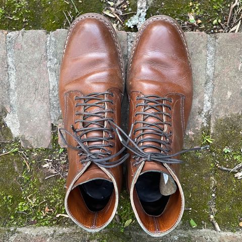 View photo of White's Stevens (Plain Toe) in Horween British Tan Chromexcel