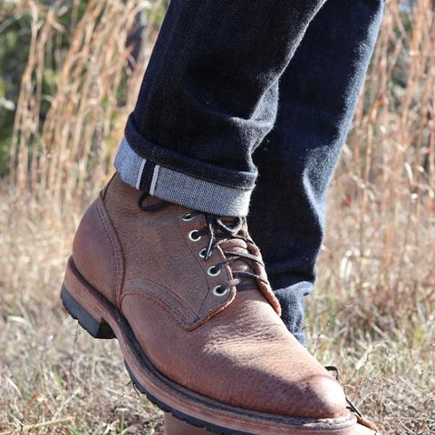 View photo of White's MP-Sherman Plain Toe in New Rosewood Waxed Elk Unicorn