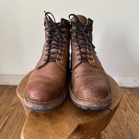 View photo of White's MP-Sherman Plain Toe in New Rosewood Waxed Elk Unicorn