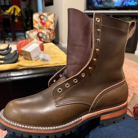 View photo of Nicks Overlander in Horween Olive Chromexcel