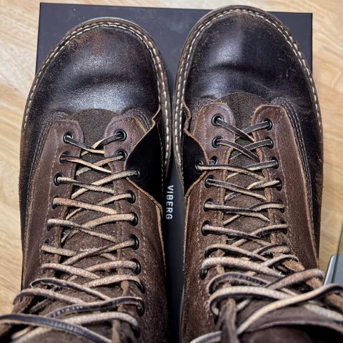 Search result thumbnail of White's Bounty Hunter in Horween Dark Brown Waxed Flesh & Horween Natural Waxed Flesh