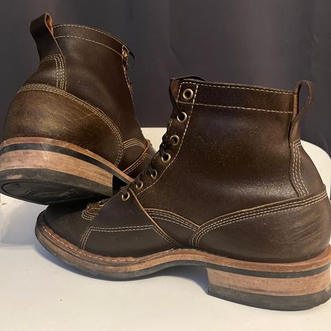 View photo of White's Unlisted Model in Horween Olive Waxed Flesh