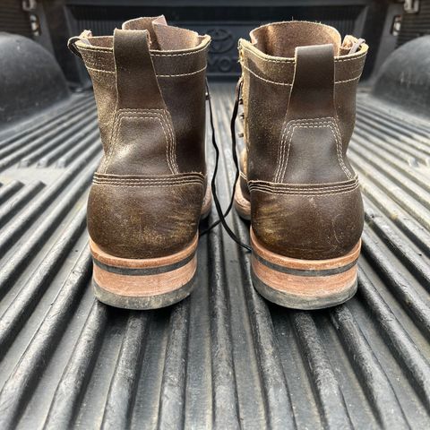 View photo of White's Unlisted Model in Horween Olive Waxed Flesh