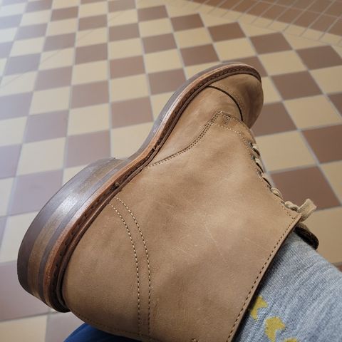 Allen Edmonds Patton Cap-Toe Boot in Tan Suede