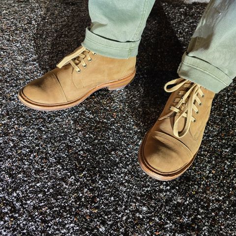 Allen Edmonds Patton Cap-Toe Boot in Tan Suede