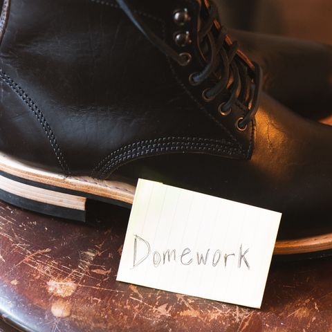 Virtus Leather Unlisted Model in Horween Black Chromexcel Horsebutt