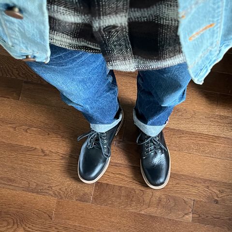 Virtus Leather Unlisted Model in Horween Black Chromexcel Horsebutt