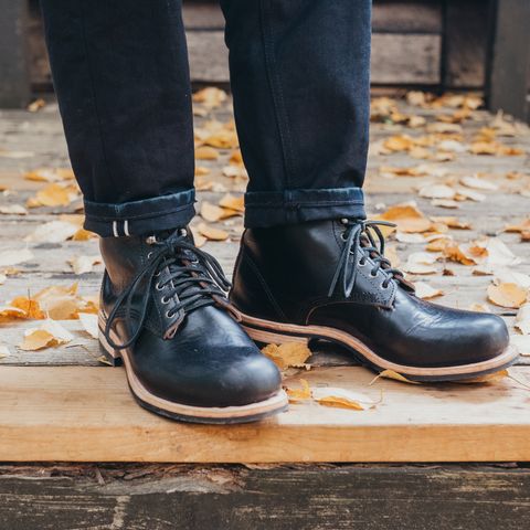 Virtus Leather Unlisted Model in Horween Black Chromexcel Horsebutt