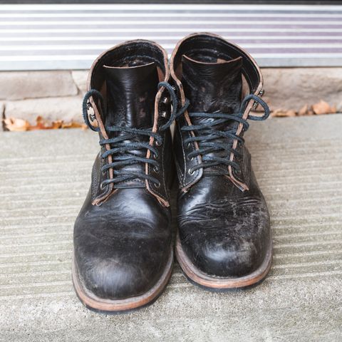 Virtus Leather Unlisted Model in Horween Black Chromexcel Horsebutt