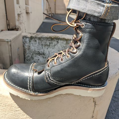 View photo of Wesco Jobmaster in Horween Black Chromexcel