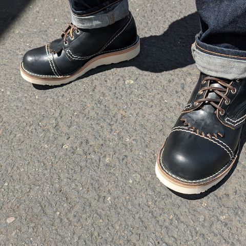 View photo of Wesco Jobmaster in Horween Black Chromexcel