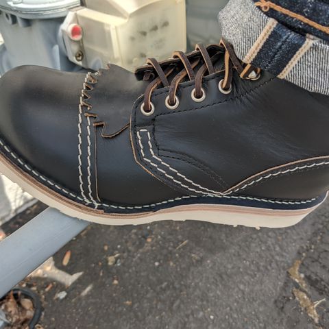 View photo of Wesco Jobmaster in Horween Black Chromexcel