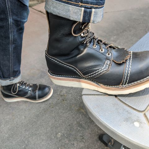 View photo of Wesco Jobmaster in Horween Black Chromexcel