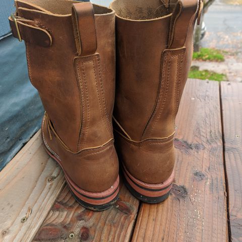 View photo of Nicks Pullman in Horween Orange Predator