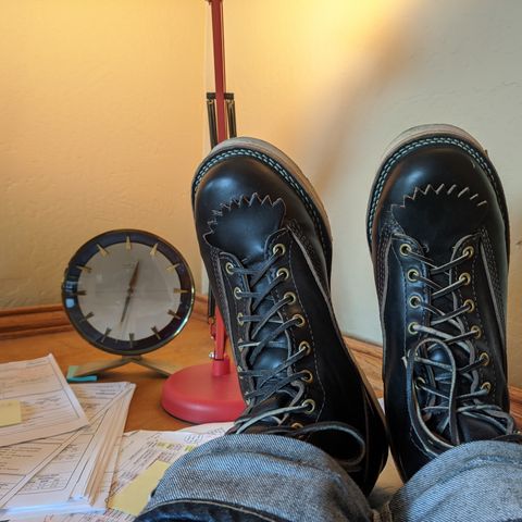 Wesco Jobmaster in Horween Black Chromexcel Horsehide