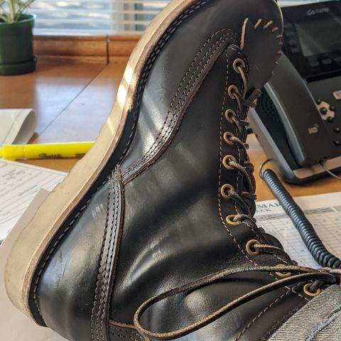 Wesco Jobmaster in Horween Black Chromexcel Horsehide