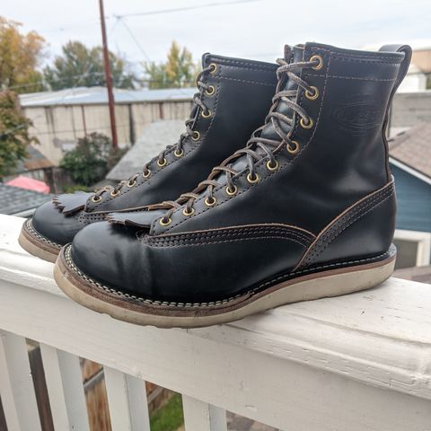 Wesco Jobmaster in Horween Black Chromexcel Horsehide
