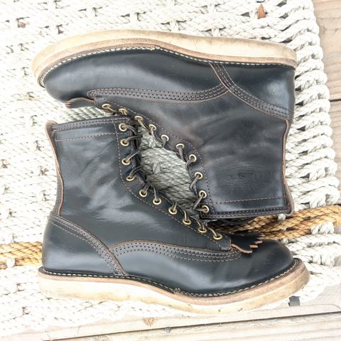 View photo of Wesco Jobmaster in Horween Black Chromexcel Horsehide