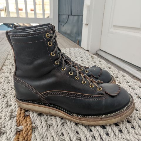 View photo of Wesco Jobmaster in Horween Black Chromexcel Horsehide