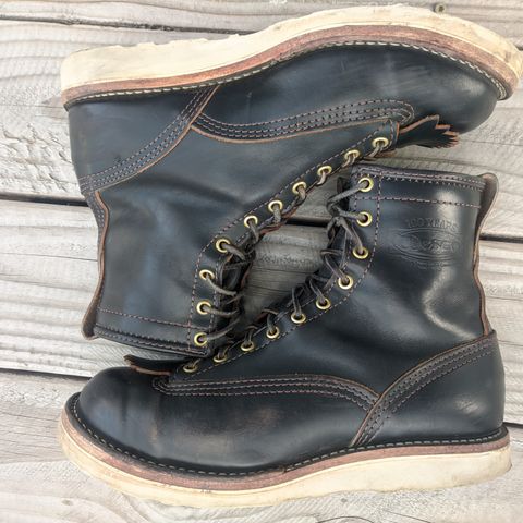 View photo of Wesco Jobmaster in Horween Black Chromexcel Horsehide