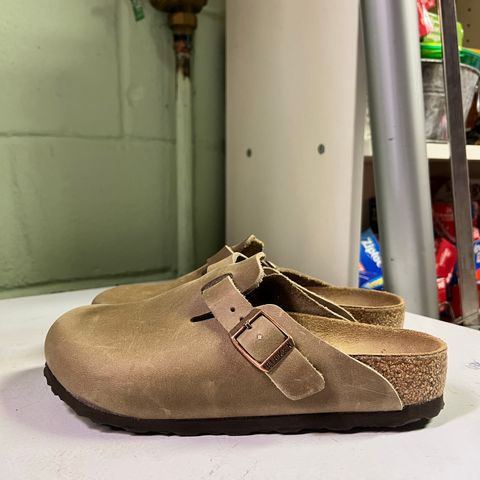Birkenstock Boston in Tobacco Brown Oiled Leather