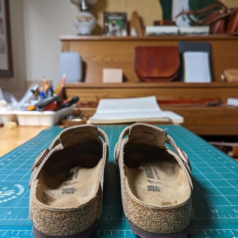 Birkenstock Boston in Tobacco Brown Oiled Leather