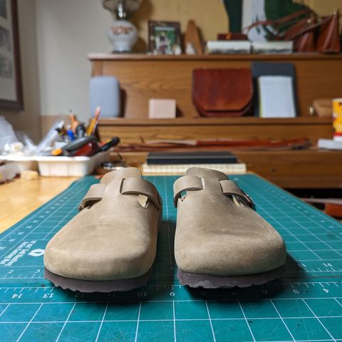 Birkenstock Boston in Tobacco Brown Oiled Leather