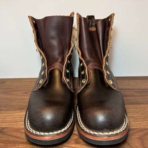 Nicks Falcon in Horween Dark Brown Waxed Flesh