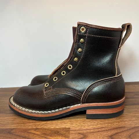 Nicks Falcon in Horween Dark Brown Waxed Flesh