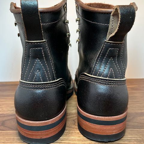 Nicks Falcon in Horween Dark Brown Waxed Flesh