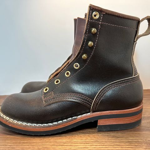 Nicks Falcon in Horween Dark Brown Waxed Flesh
